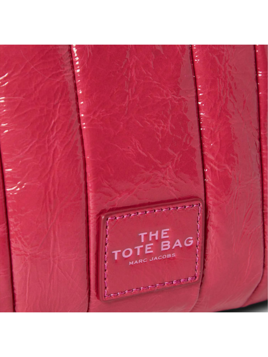 СУМКА MARC JACOBS THE SHINY CRINKLE MINI TOTE MAGENTA