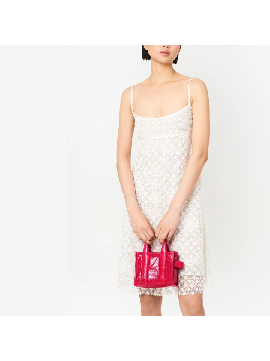 СУМКА MARC JACOBS THE SHINY CRINKLE MINI TOTE MAGENTA
