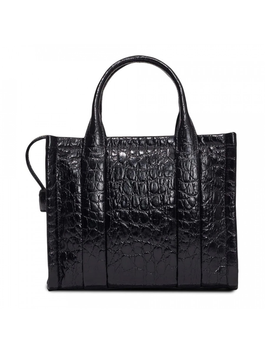 СУМКА MARC JACOBS THE SMALL CROC-EMBOSSED TOTE BAG BLACK