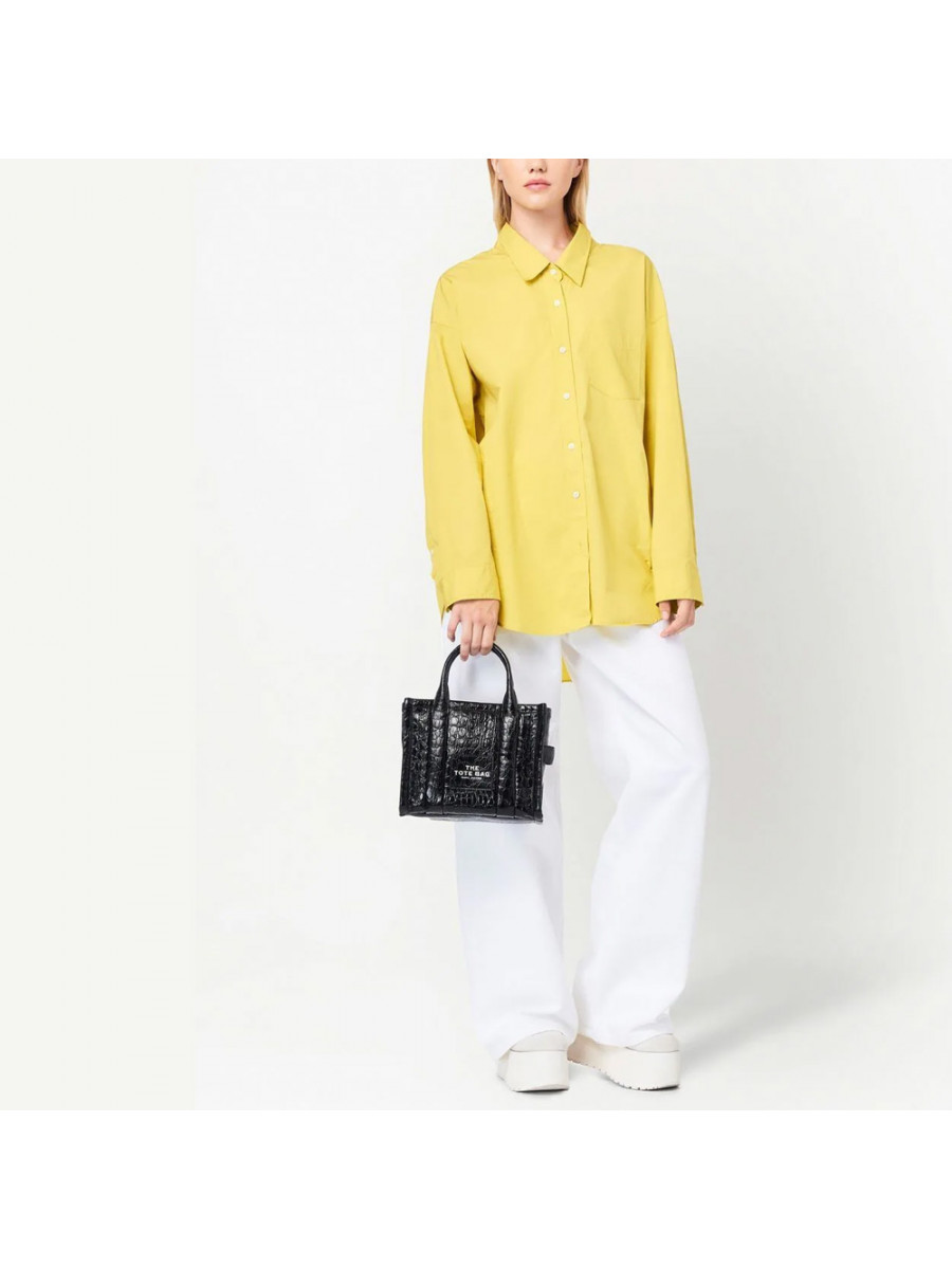 СУМКА MARC JACOBS THE SMALL CROC-EMBOSSED TOTE BAG BLACK