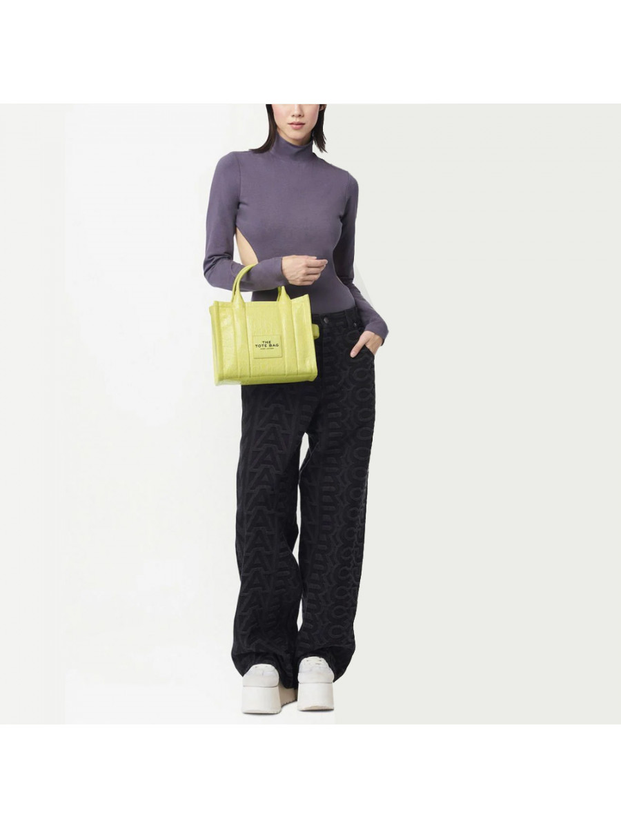 СУМКА MARC JACOBS THE SMALL CROC-EMBOSSED TOTE BAG TENDER YELLOW
