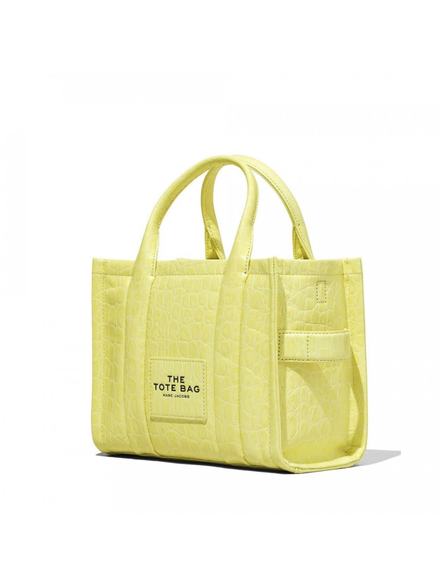 СУМКА MARC JACOBS THE SMALL CROC-EMBOSSED TOTE BAG TENDER YELLOW