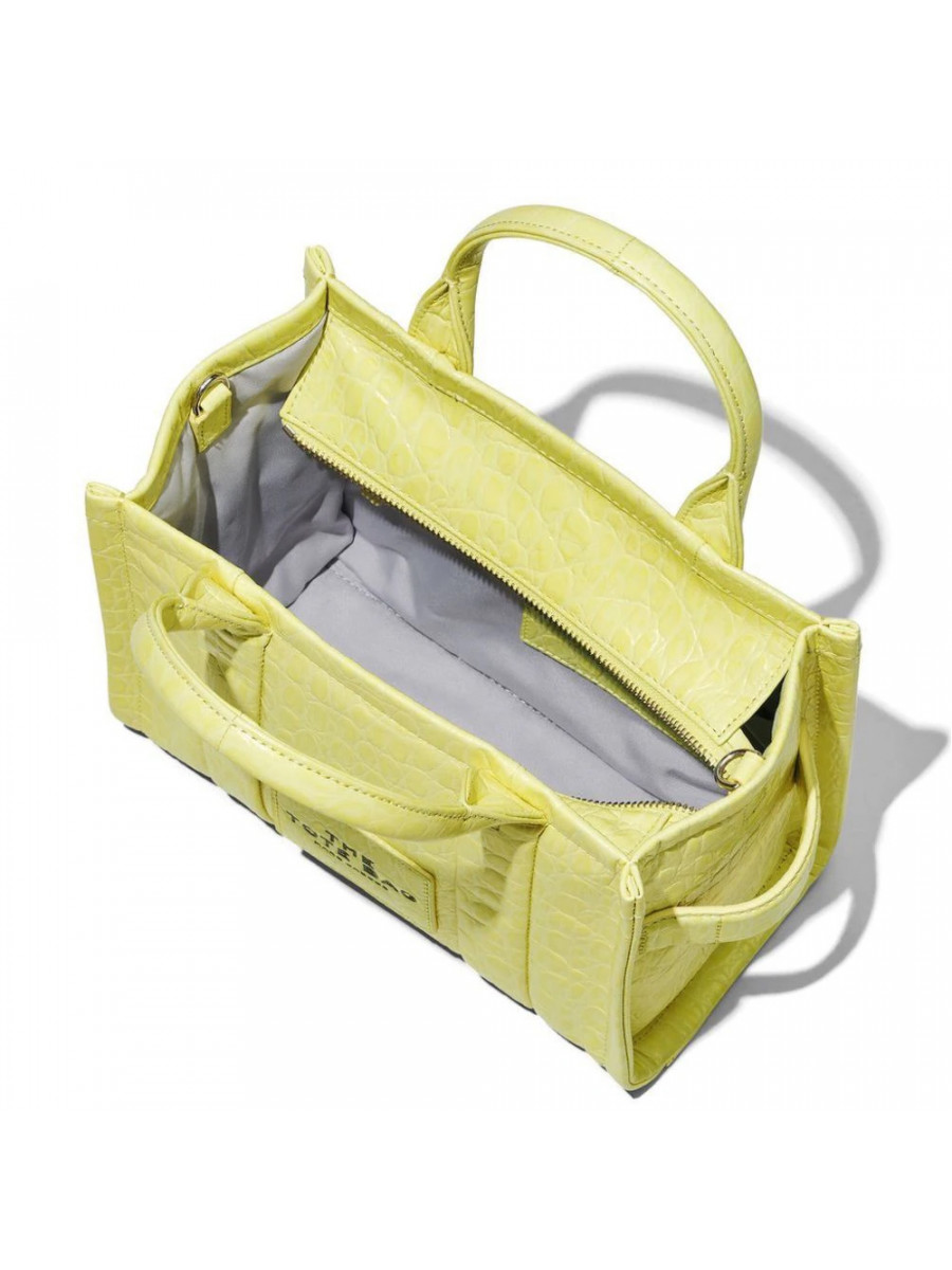 СУМКА MARC JACOBS THE SMALL CROC-EMBOSSED TOTE BAG TENDER YELLOW