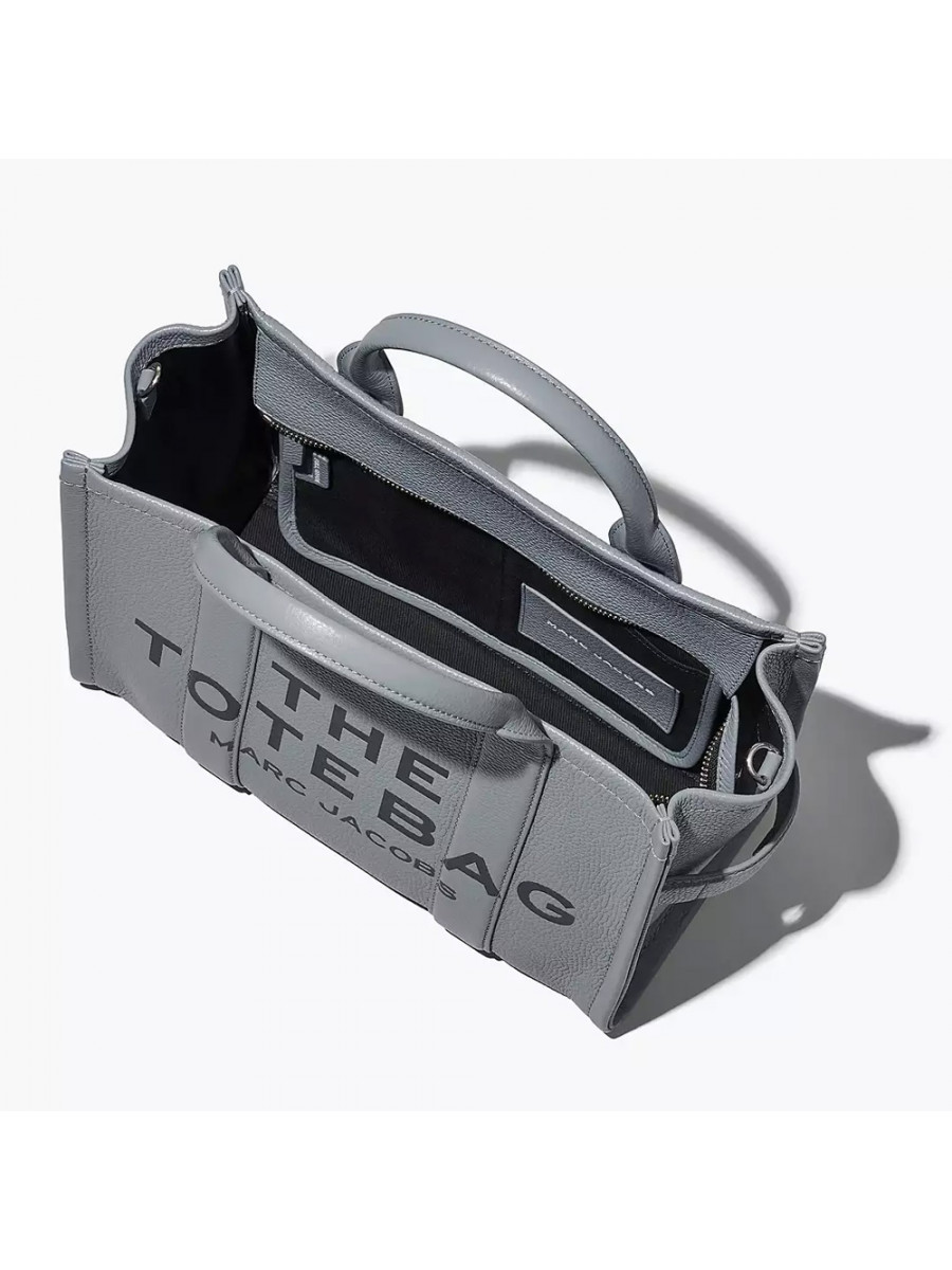 СУМКА MARC JACOBS THE LEATHER MEDIUM TOTE BAG WOLF GREY
