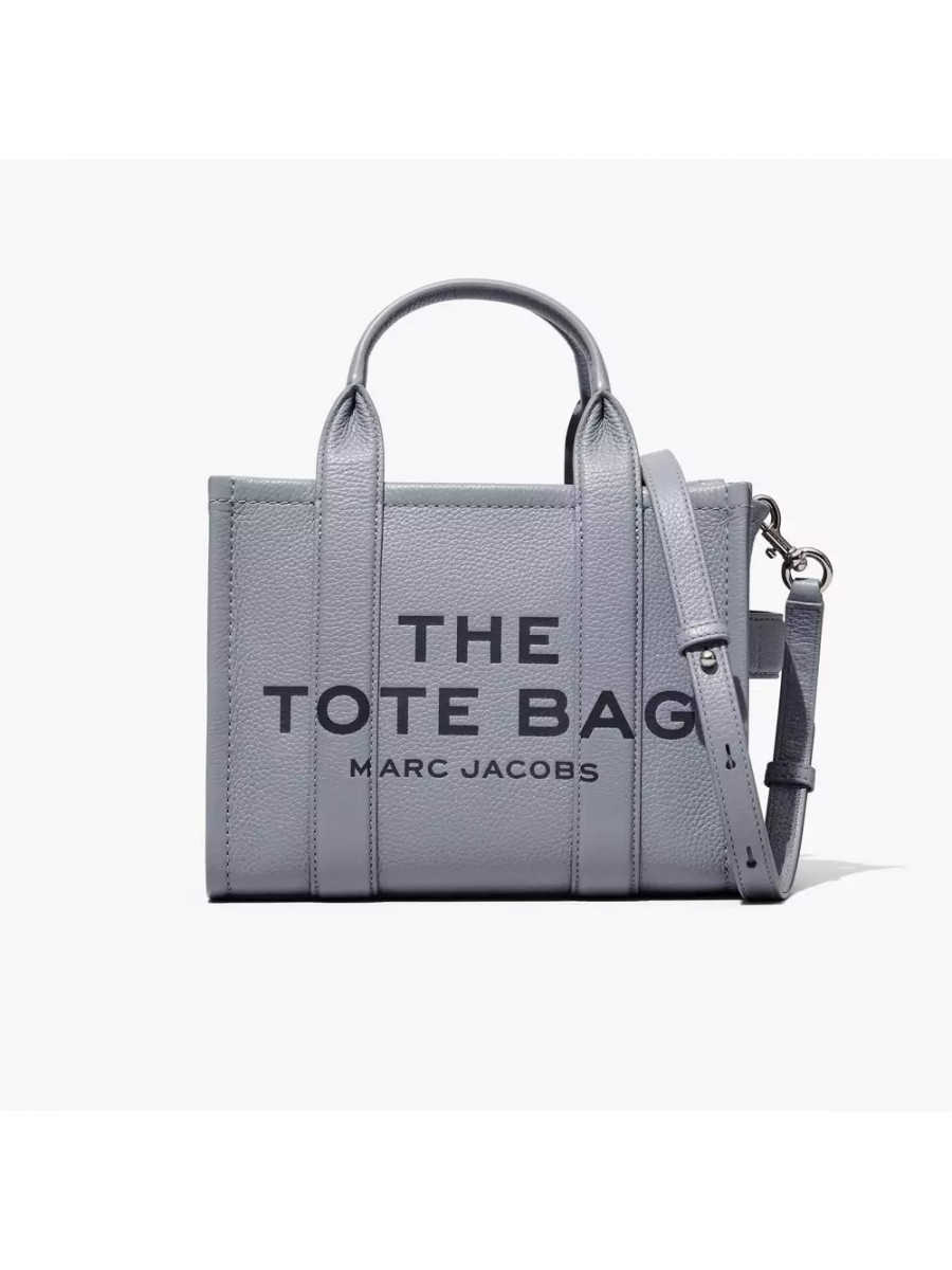 СУМКА MARC JACOBS THE LEATHER SMALL TOTE BAG WOLF GREY Marc Jacobs