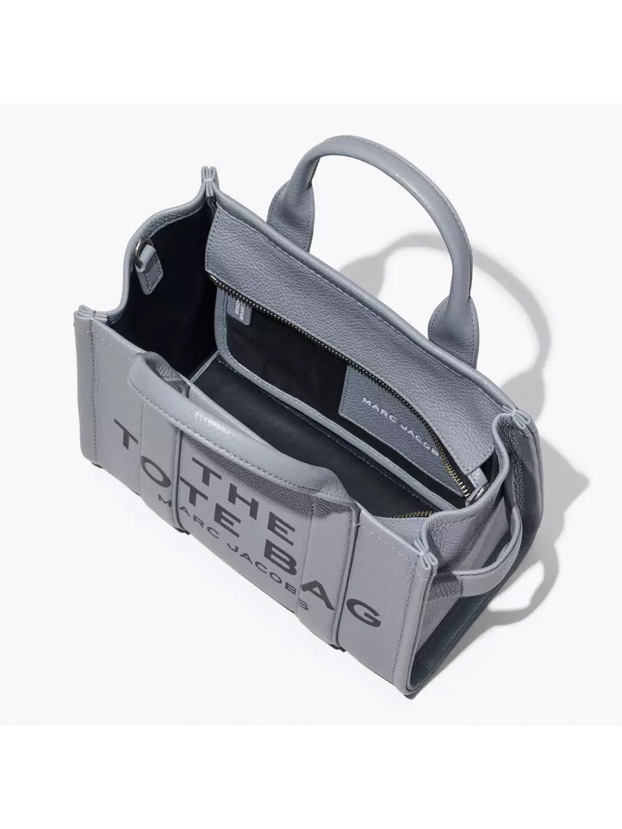 СУМКА MARC JACOBS THE LEATHER SMALL TOTE BAG WOLF GREY