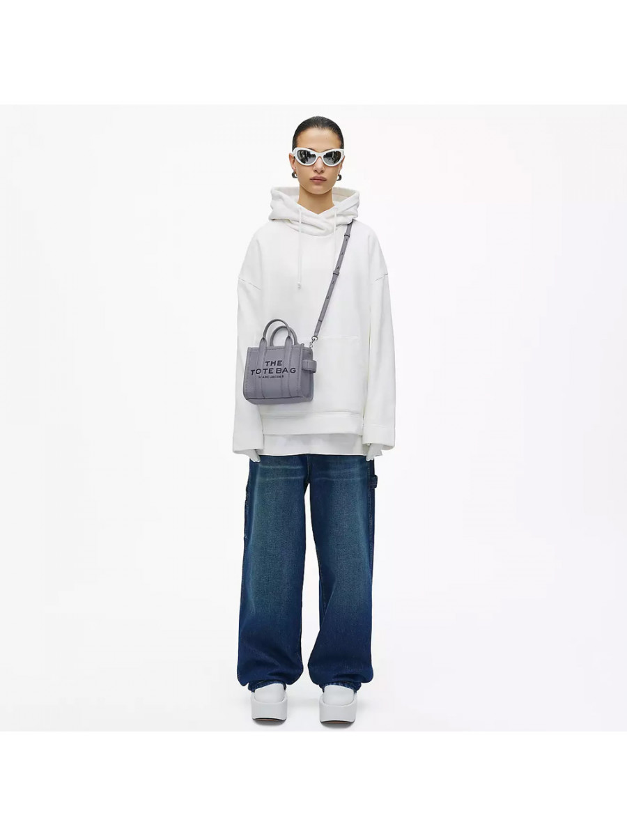 СУМКА MARC JACOBS THE LEATHER MINI TOTE BAG WOLF GREY