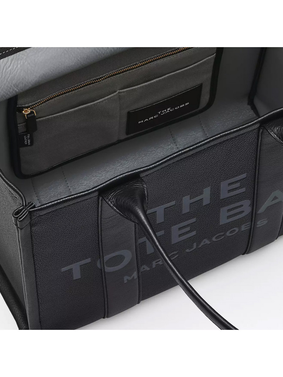 СУМКА MARC JACOBS THE LEATHER LARGE TOTE BAG BLACK