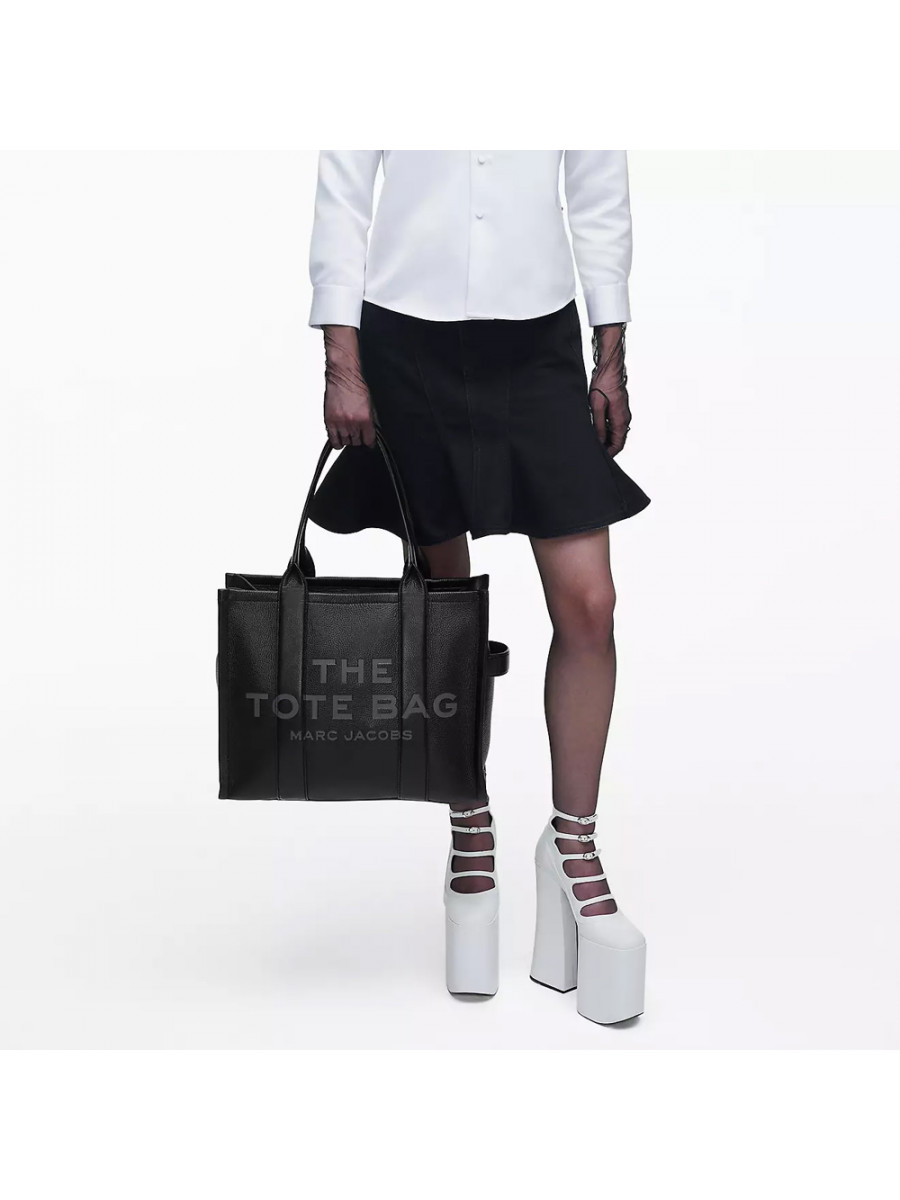 СУМКА MARC JACOBS THE LEATHER LARGE TOTE BAG BLACK