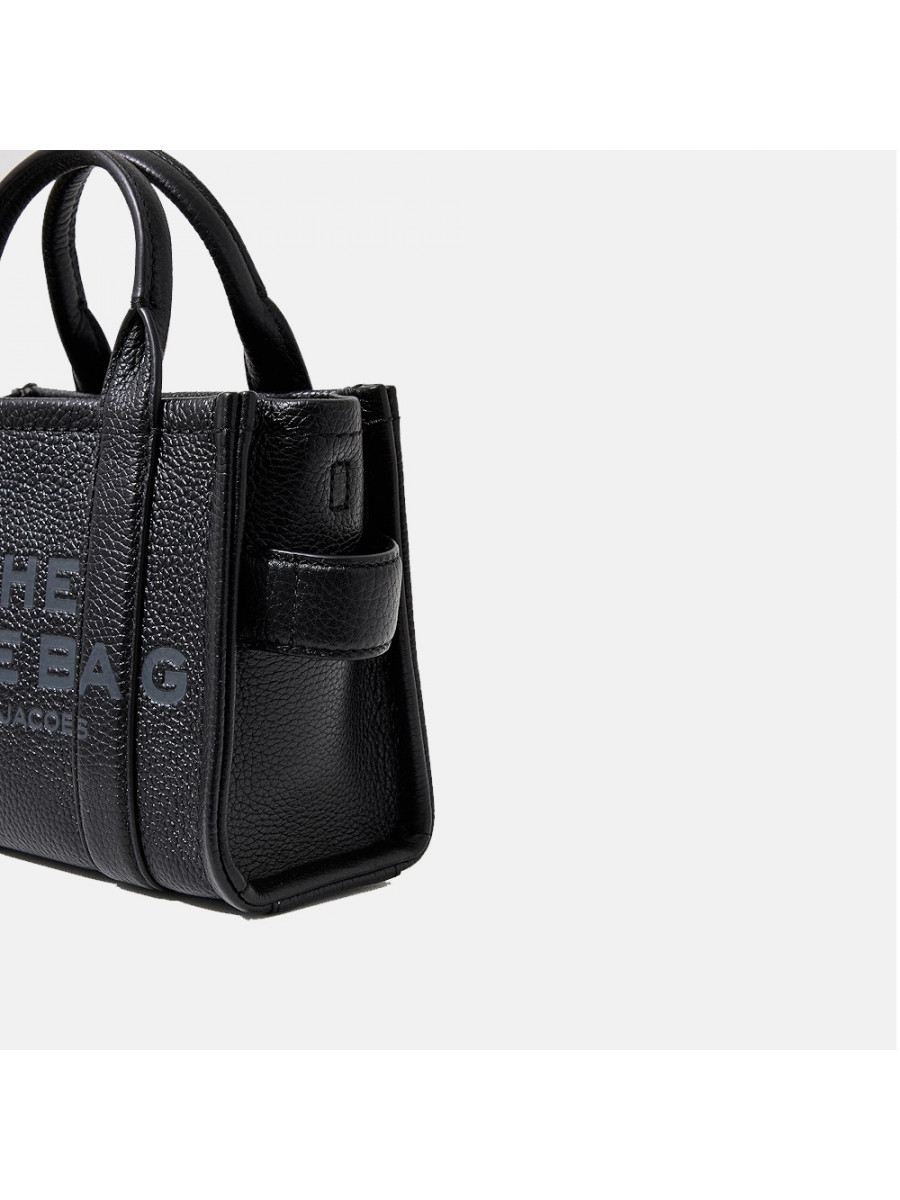 СУМКА MARC JACOBS THE LEATHER MINI TOTE BAG BLACK