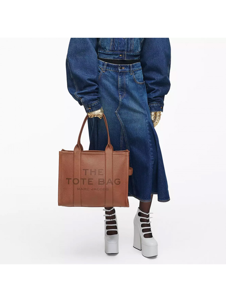 СУМКА MARC JACOBS THE LEATHER LARGE TOTE BAG ARGAN OIL