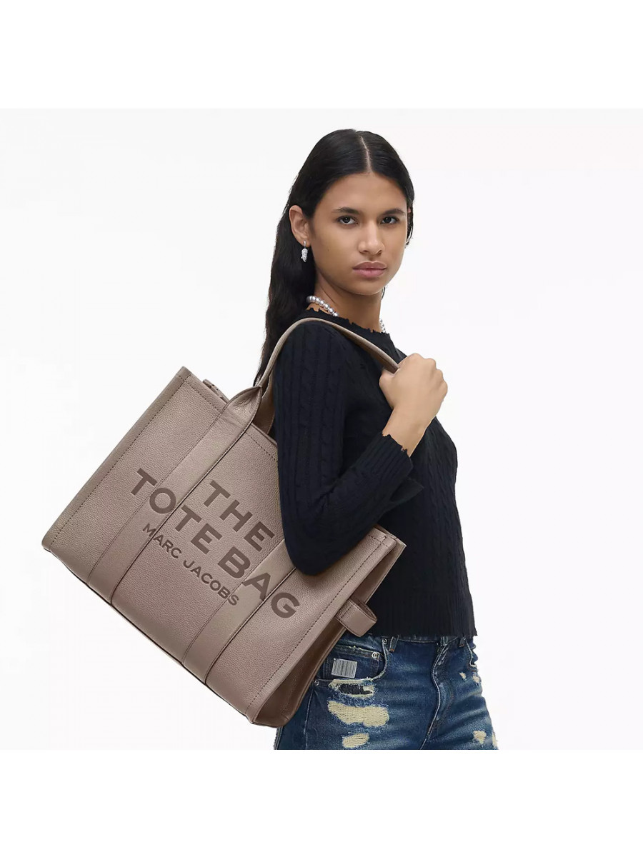 СУМКА MARC JACOBS THE LEATHER LARGE TOTE BAG CEMENT