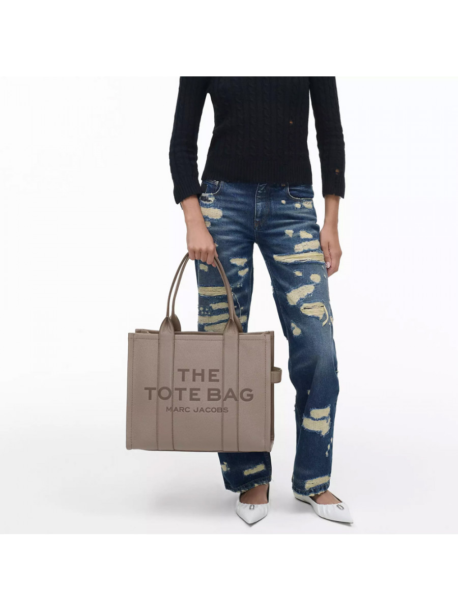 СУМКА MARC JACOBS THE LEATHER LARGE TOTE BAG CEMENT