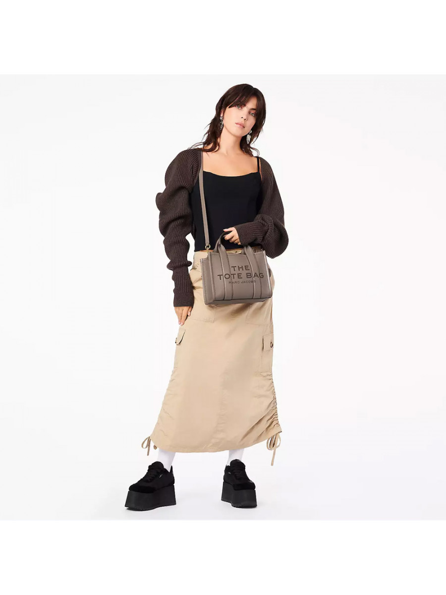 СУМКА MARC JACOBS THE LEATHER SMALL TOTE BAG CEMENT