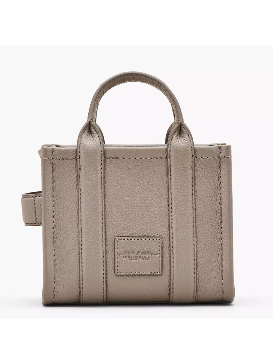 СУМКА MARC JACOBS THE LEATHER MINI CROSSBODY TOTE BAG CEMENT