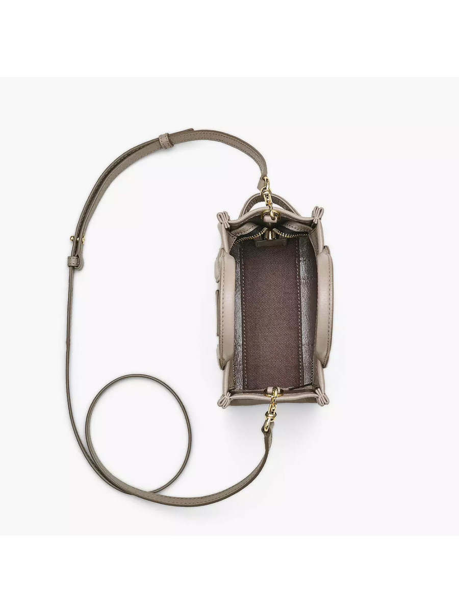 СУМКА MARC JACOBS THE LEATHER MINI CROSSBODY TOTE BAG CEMENT