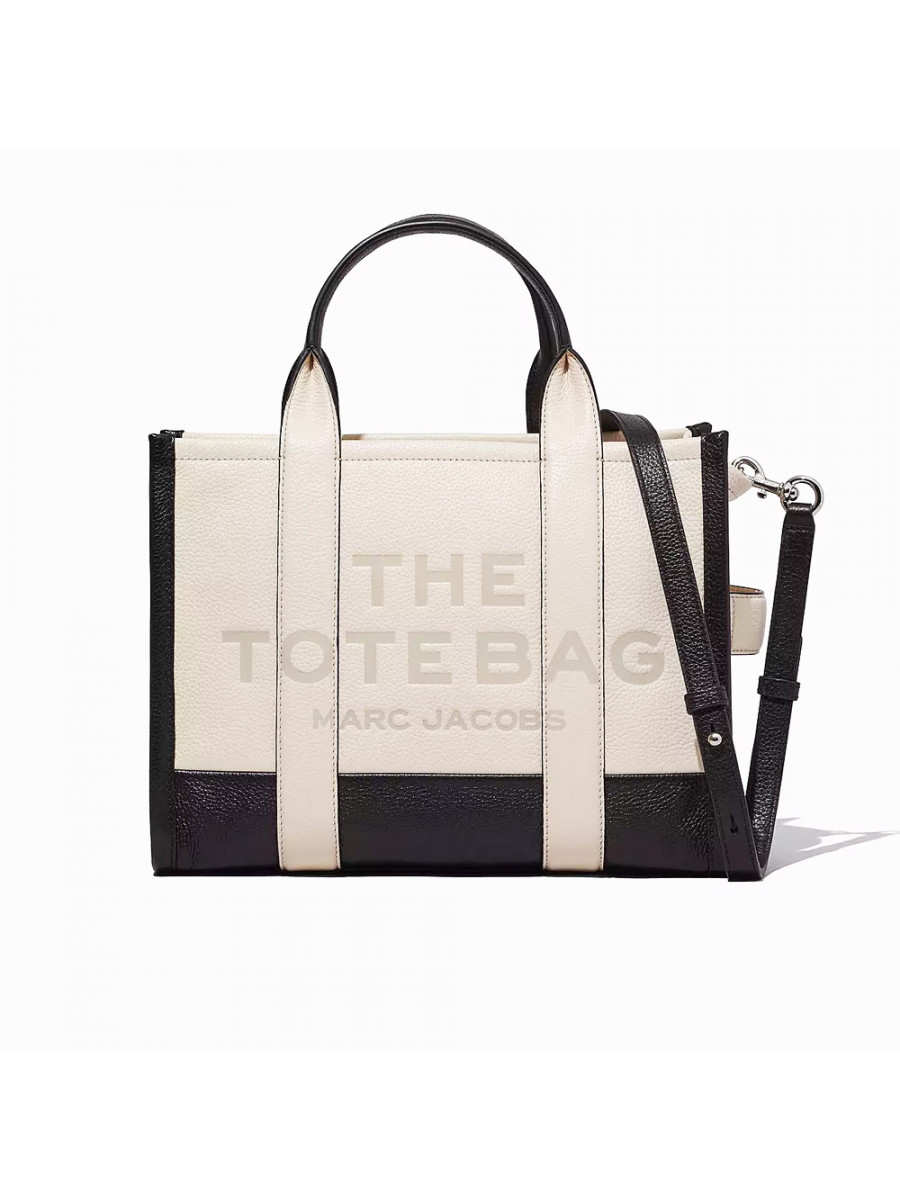 СУМКА MARC JACOBS THE LEATHER COLORBLOCK MEDIUM TOTE BAG IVORY MULTI Marc Jacobs