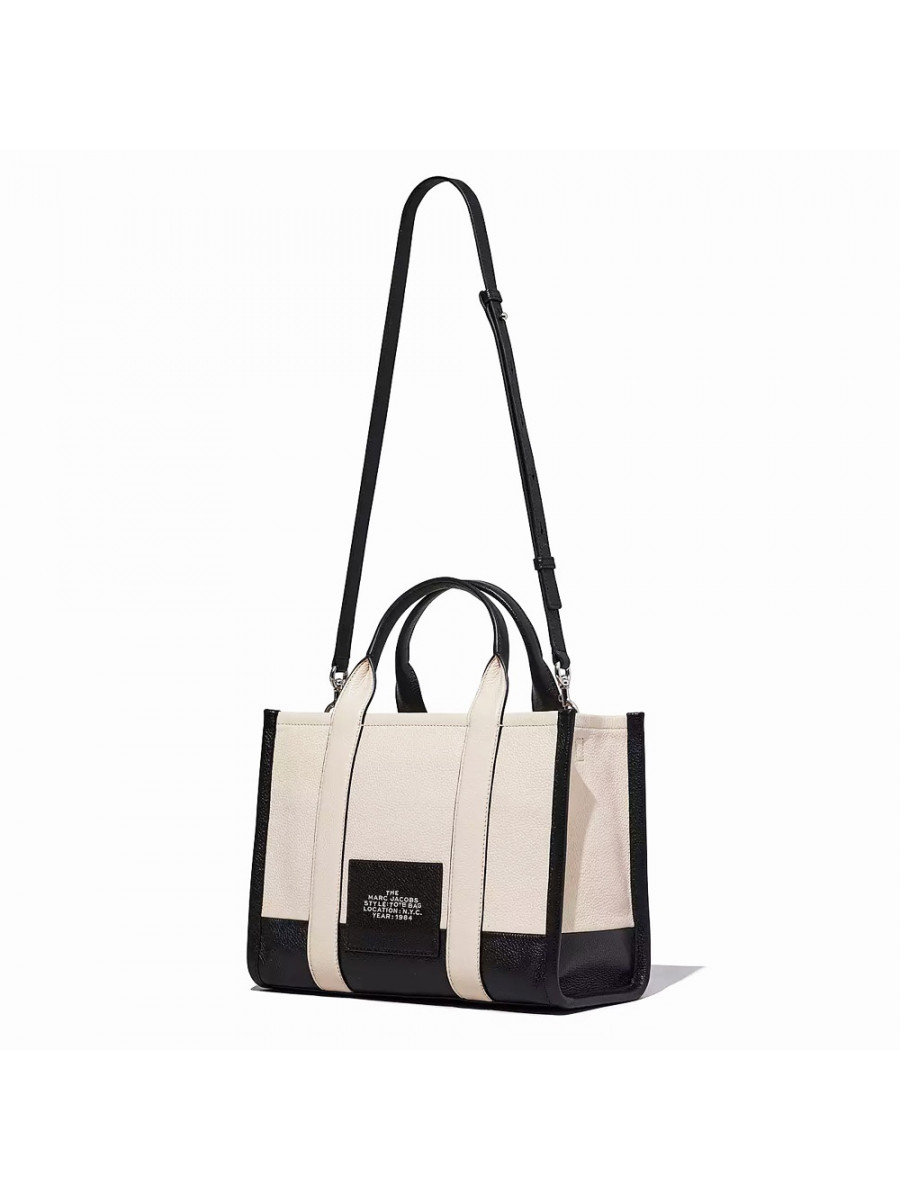 СУМКА MARC JACOBS THE LEATHER COLORBLOCK MEDIUM TOTE BAG IVORY MULTI