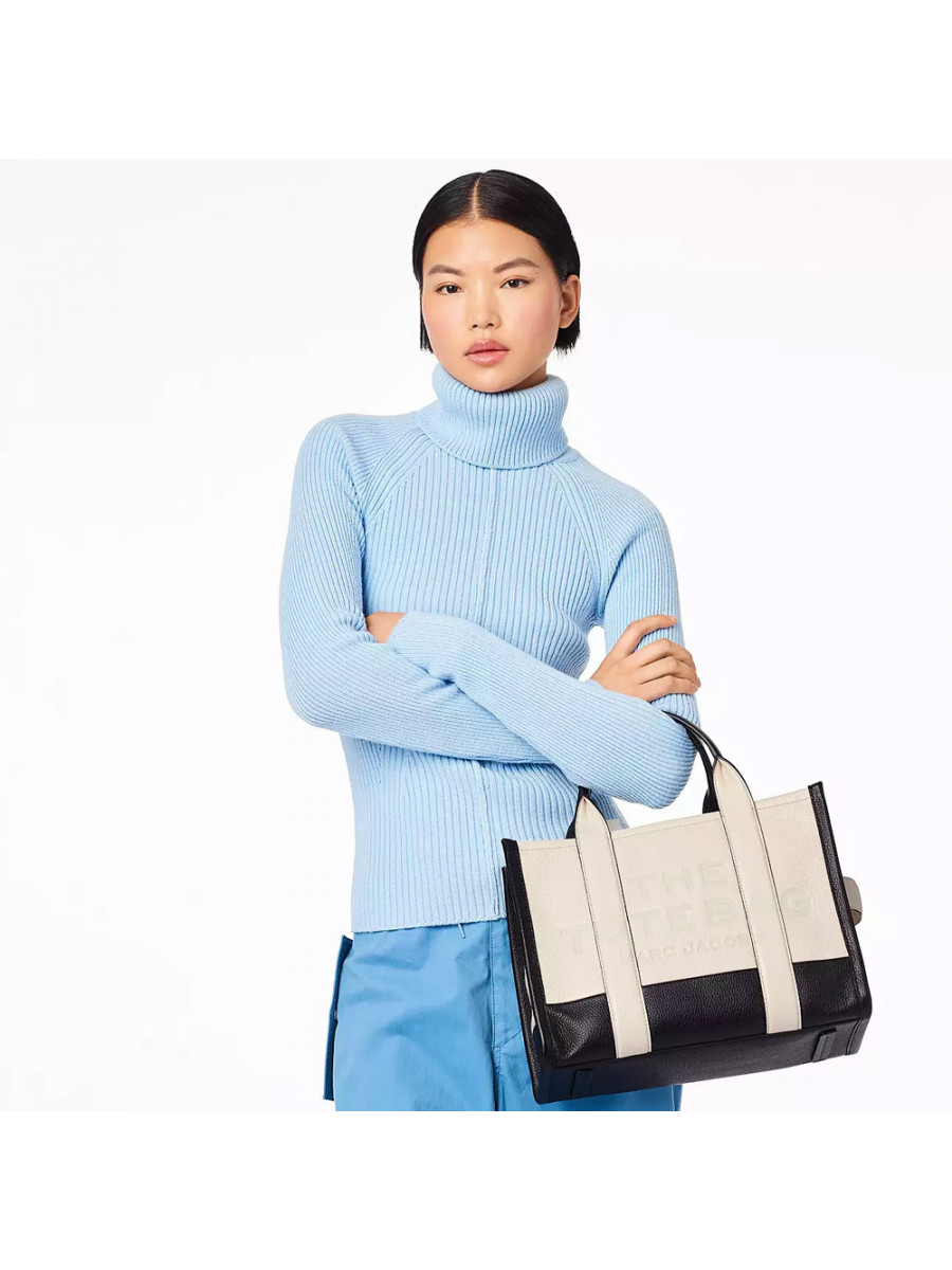 СУМКА MARC JACOBS THE LEATHER COLORBLOCK MEDIUM TOTE BAG IVORY MULTI
