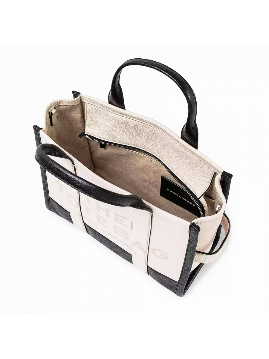 СУМКА MARC JACOBS THE LEATHER COLORBLOCK MEDIUM TOTE BAG IVORY MULTI