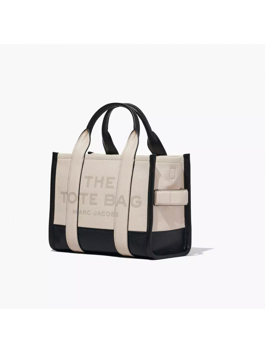 СУМКА MARC JACOBS THE LEATHER COLORBLOCK SMALL TOTE BAG IVORY MULTI