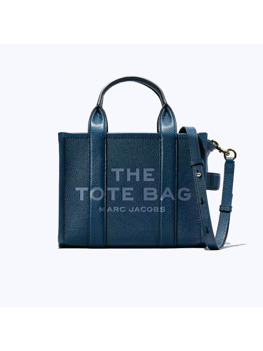 СУМКА MARC JACOBS THE LEATHER SMALL TOTE BAG BLUE SEA Marc Jacobs