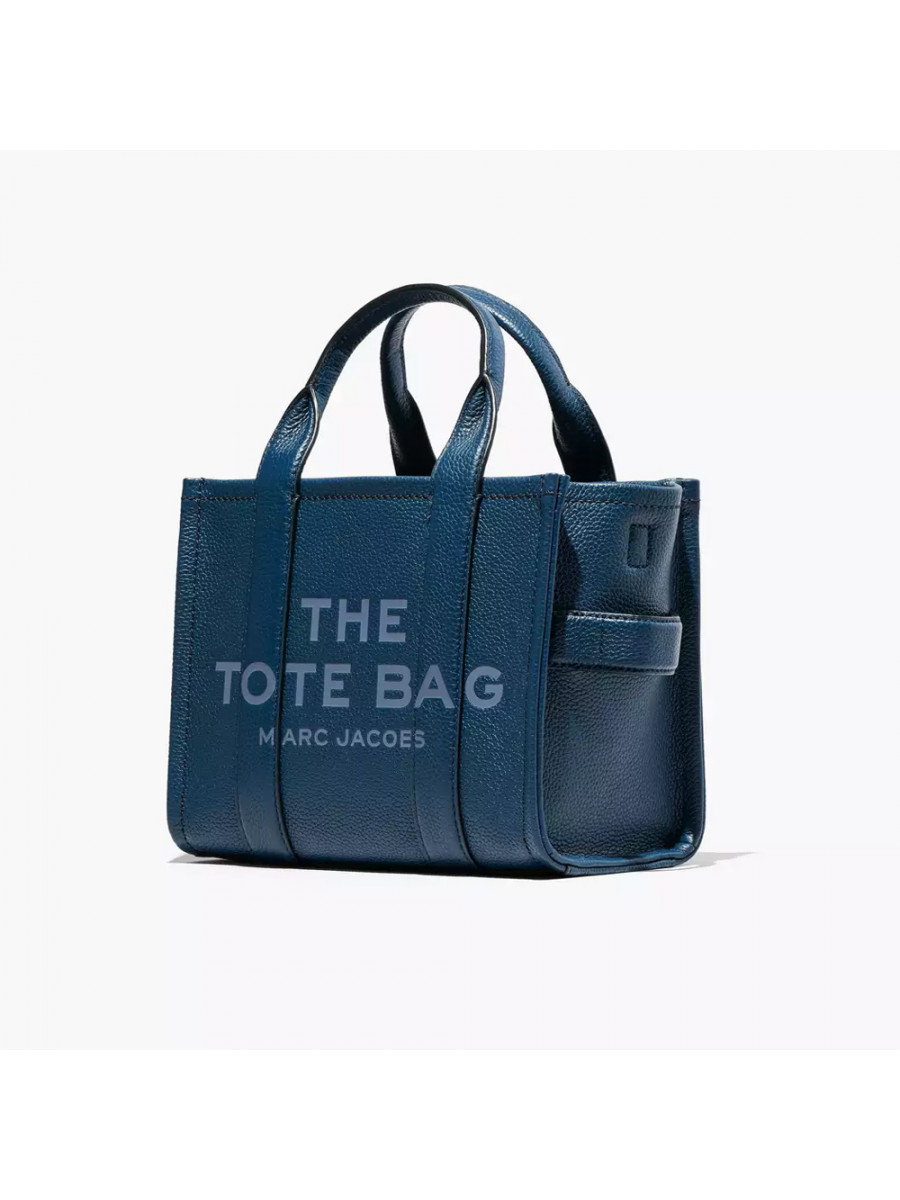 СУМКА MARC JACOBS THE LEATHER SMALL TOTE BAG BLUE SEA