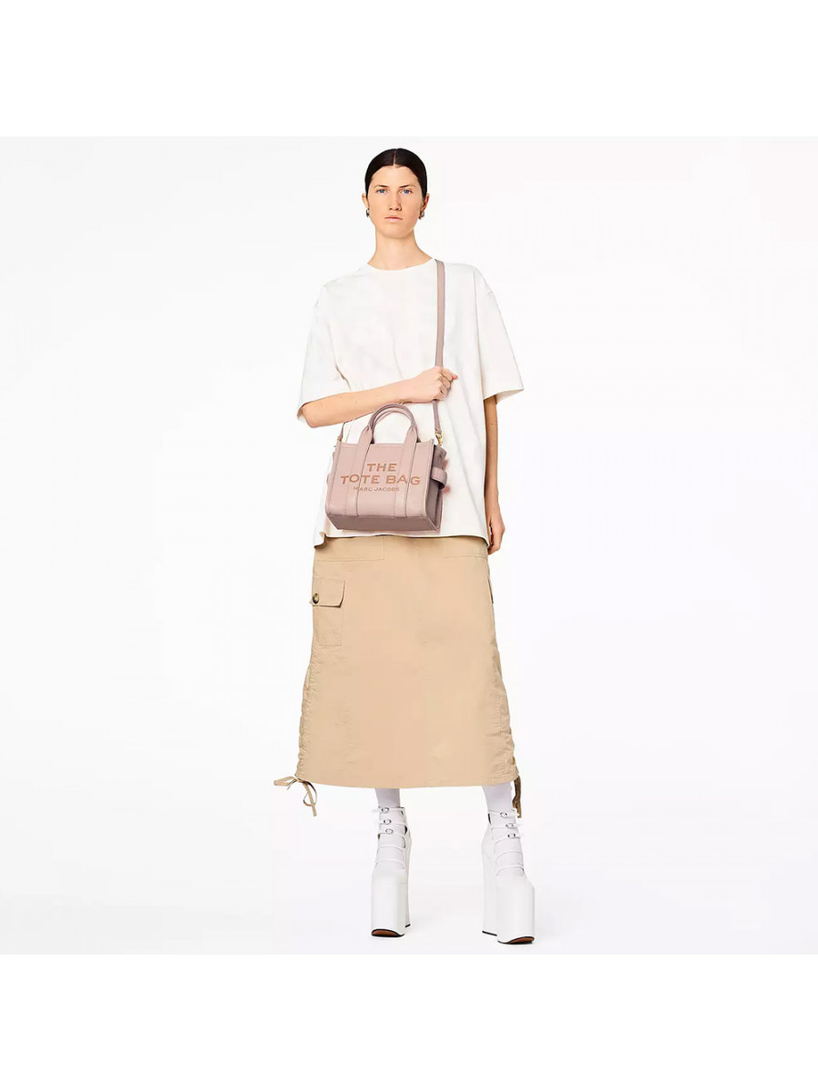 СУМКА MARC JACOBS THE LEATHER SMALL TOTE BAG ROSE DUST