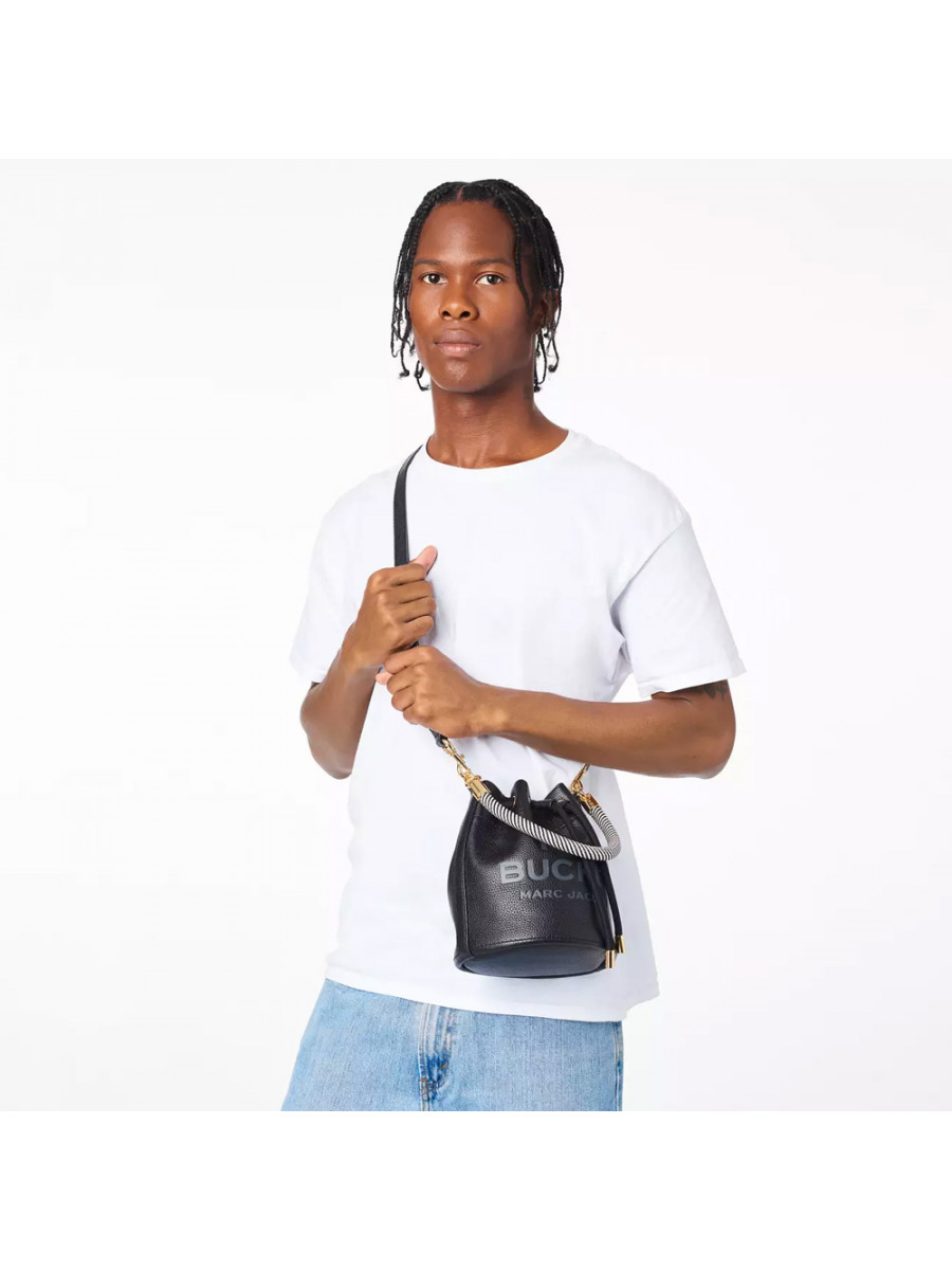 СУМКА MARC JACOBS THE LEATHER BUCKET BAG BLACK