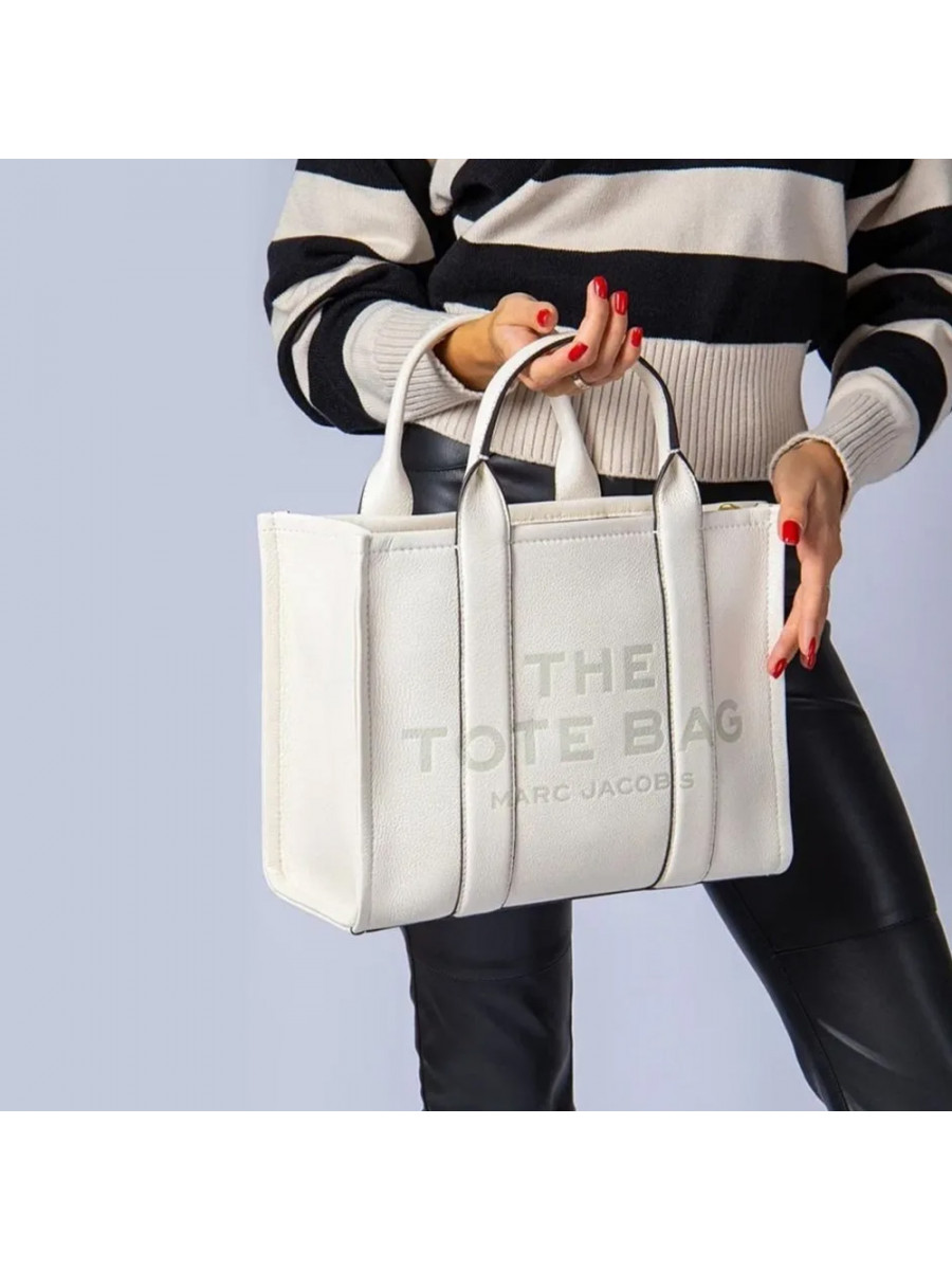 СУМКА MARC JACOBS THE LEATHER MEDIUM TOTE BAG COTTON