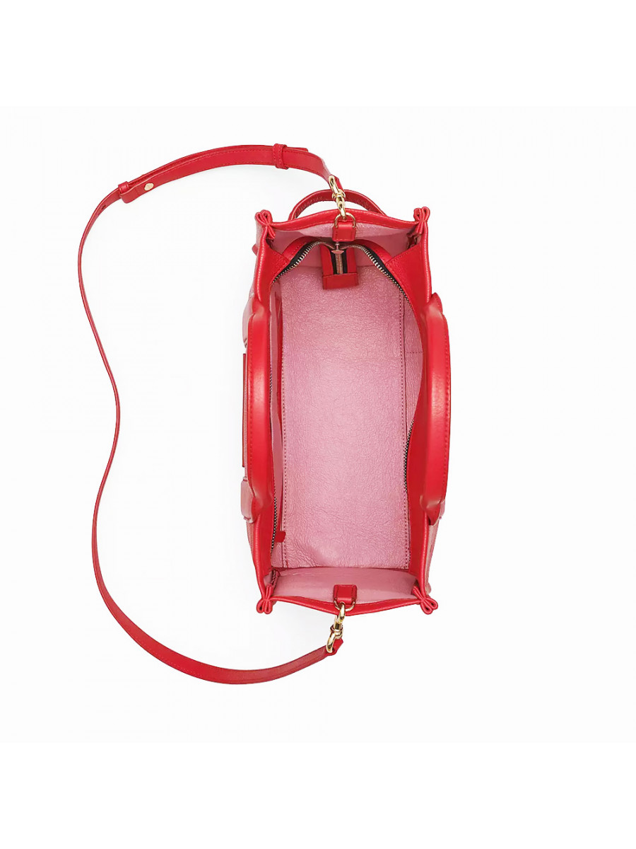 СУМКА MARC JACOBS THE LEATHER MEDIUM TOTE BAG TRUE RED