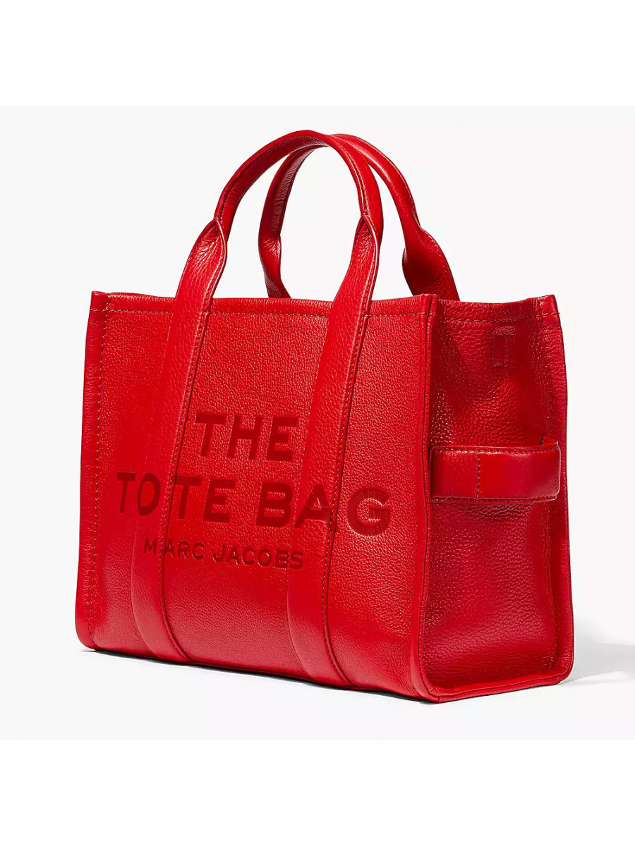 СУМКА MARC JACOBS THE LEATHER MEDIUM TOTE BAG TRUE RED
