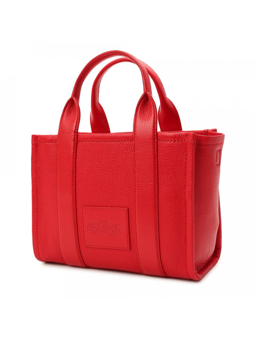СУМКА MARC JACOBS THE LEATHER SMALL TOTE BAG TRUE RED