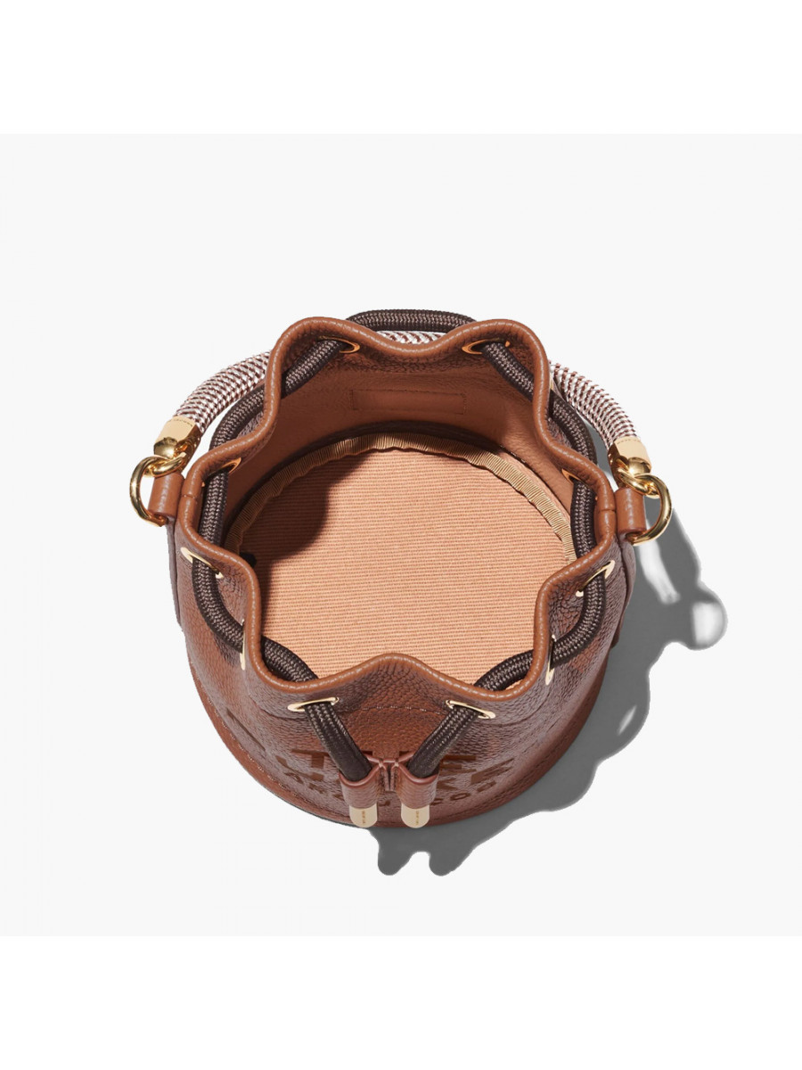 СУМКА MARC JACOBS THE LEATHER BUCKET BAG ARGAN OIL