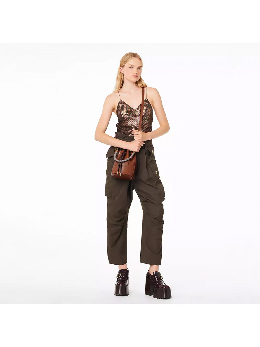 СУМКА MARC JACOBS THE LEATHER BUCKET BAG ARGAN OIL