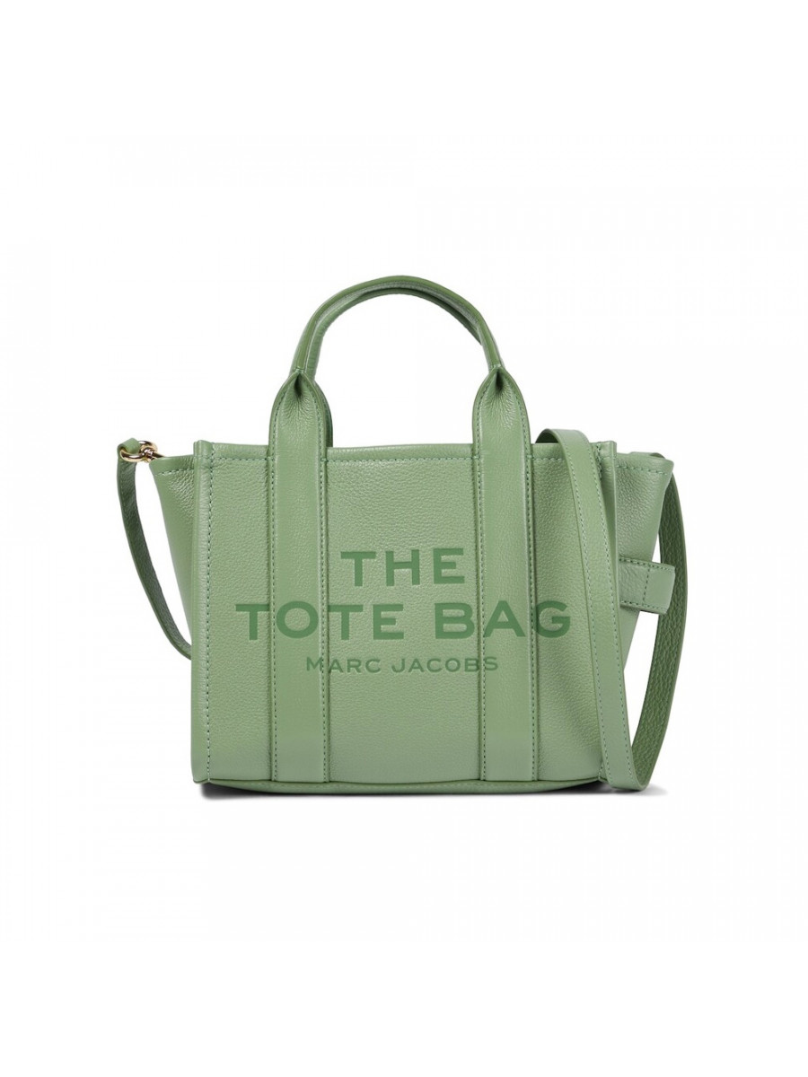 СУМКА MARC JACOBS THE LEATHER MEDIUM TOTE BAG ASPEN GREEN CEMENT
