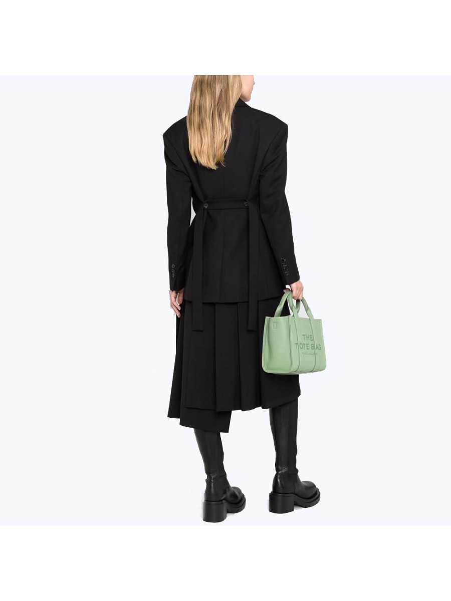 СУМКА MARC JACOBS THE LEATHER SMALL TOTE BAG ASPEN GREEN CEMENT