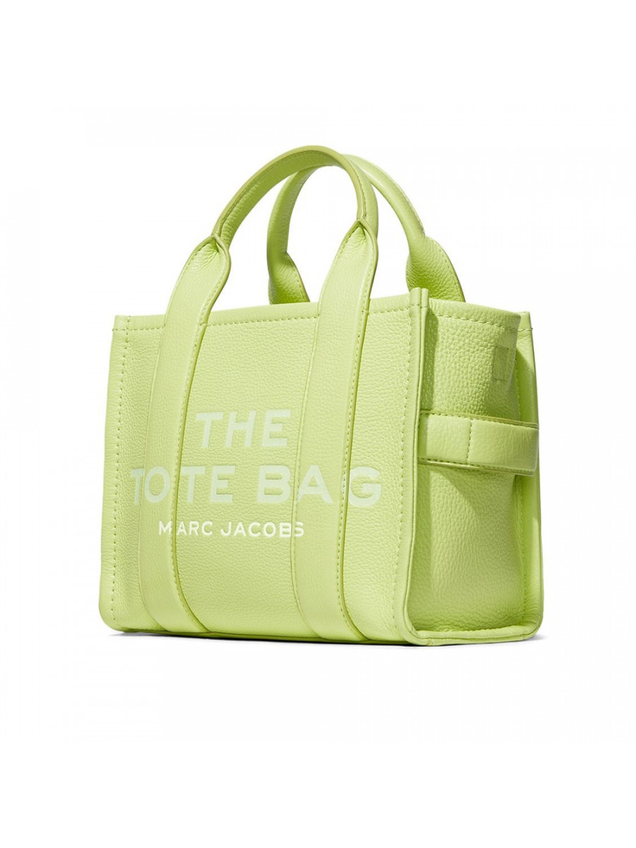 СУМКА MARC JACOBS THE LEATHER SMALL TOTE BAG SHADOW LIME
