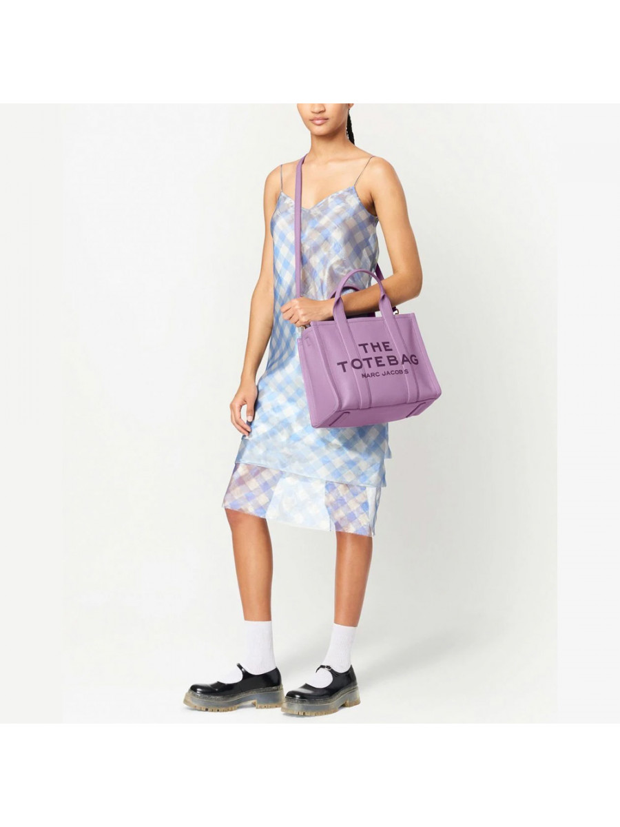 СУМКА MARC JACOBS THE LEATHER MEDIUM TOTE REGAL ORCHID