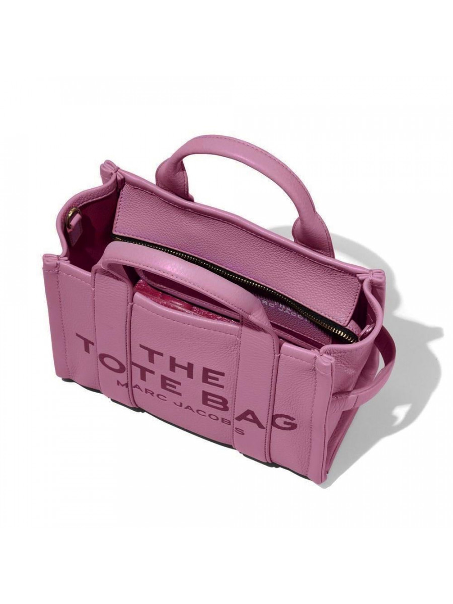 СУМКА MARC JACOBS THE LEATHER SMALL TOTE BAG REGAL ORCHID