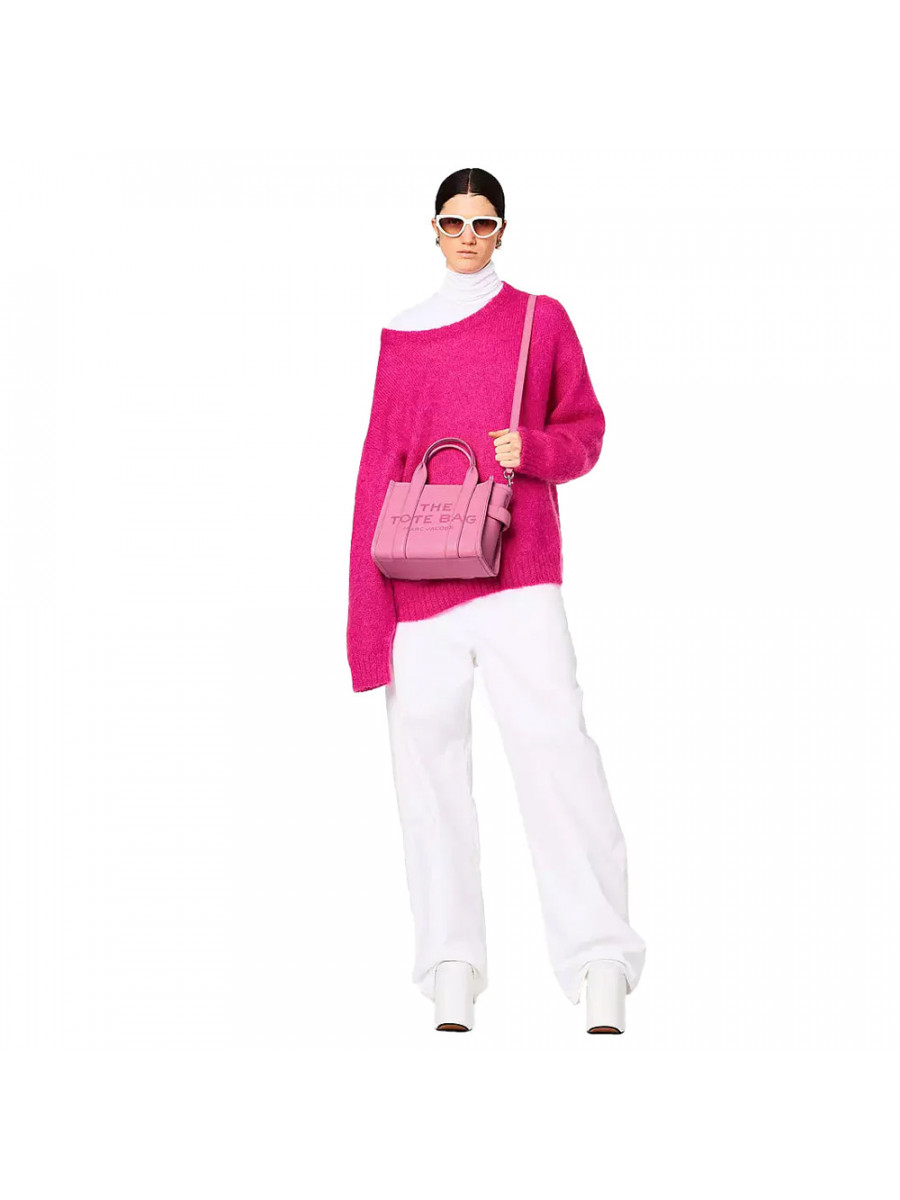 СУМКА MARC JACOBS THE LEATHER SMALL TOTE BAG CANDY PINK