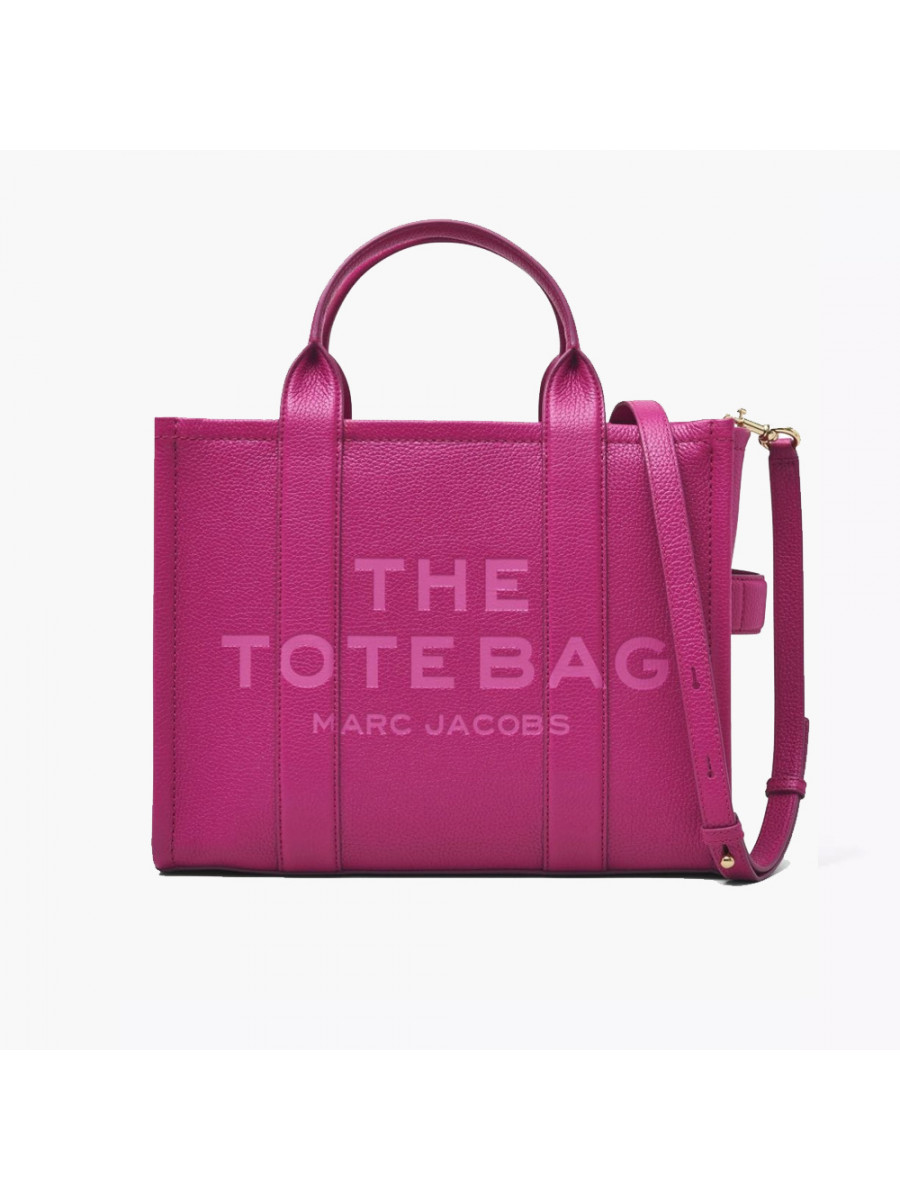 СУМКА MARC JACOBS THE LEATHER MEDIUM TOTE BAG LIPSTICK PINK Marc Jacobs