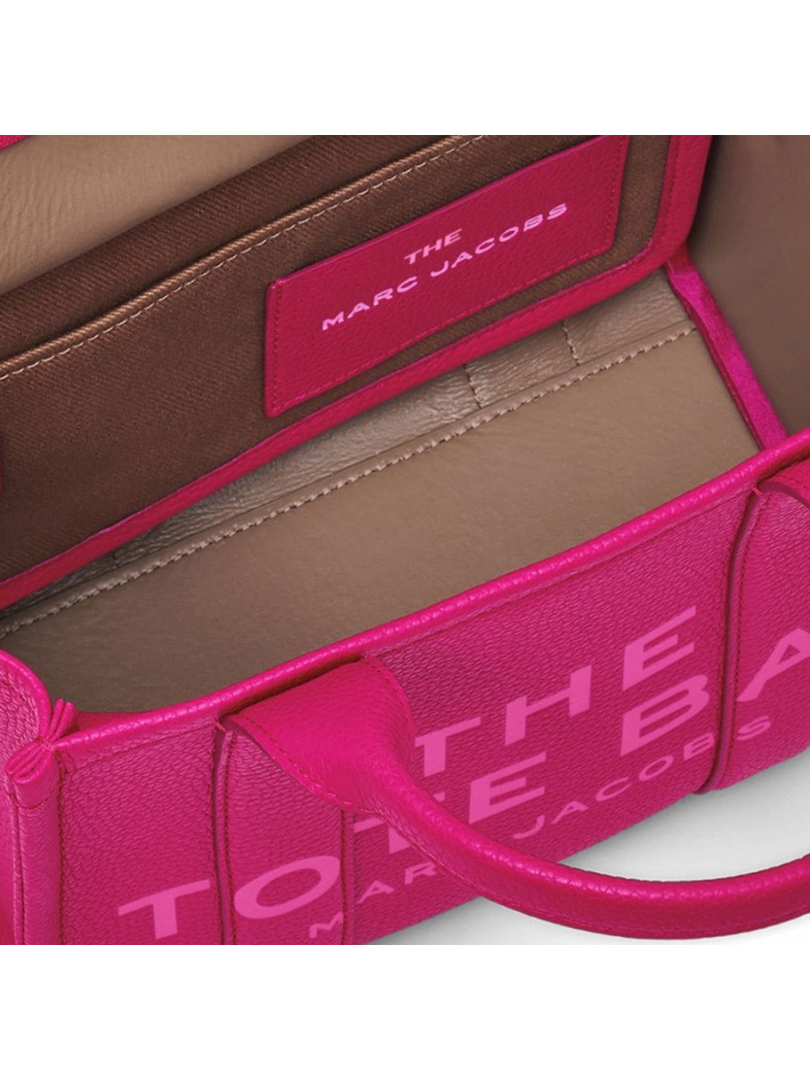 СУМКА MARC JACOBS THE LEATHER SMALL TOTE BAG LIPSTICK PINK