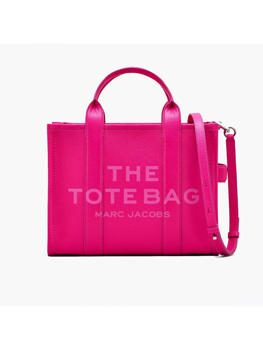 СУМКА MARC JACOBS THE LEATHER MEDIUM TOTE BAG HOT PINK Marc Jacobs