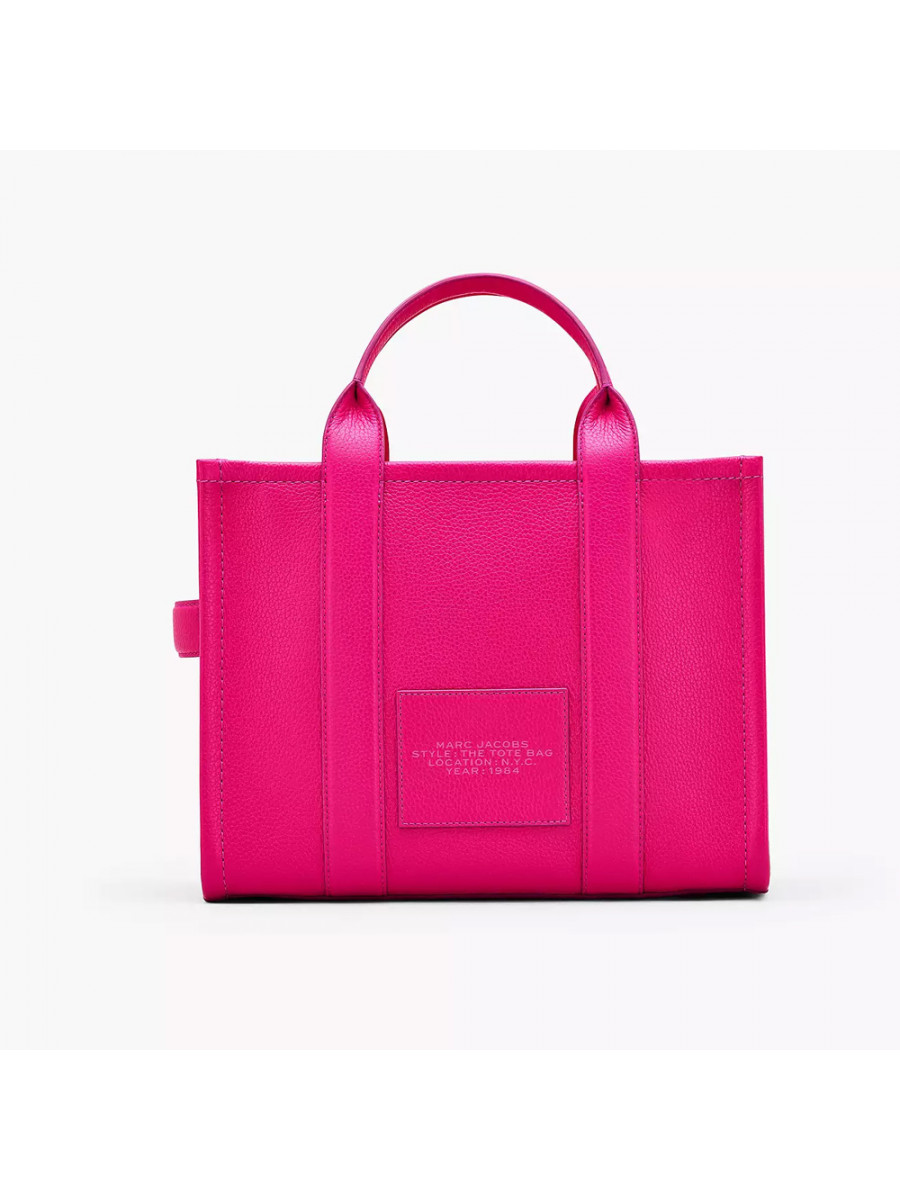 СУМКА MARC JACOBS THE LEATHER MEDIUM TOTE BAG HOT PINK