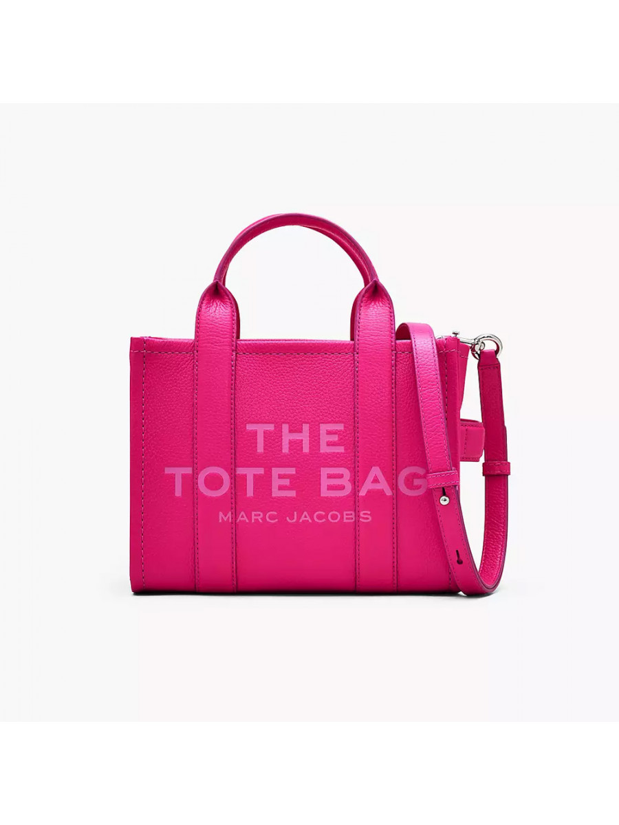 СУМКА MARC JACOBS THE LEATHER SMALL TOTE BAG HOT PINK Marc Jacobs