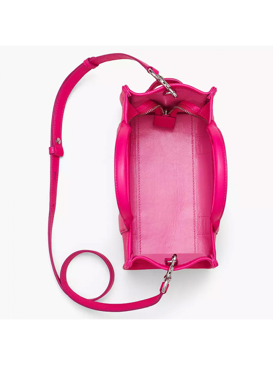 СУМКА MARC JACOBS THE LEATHER SMALL TOTE BAG HOT PINK