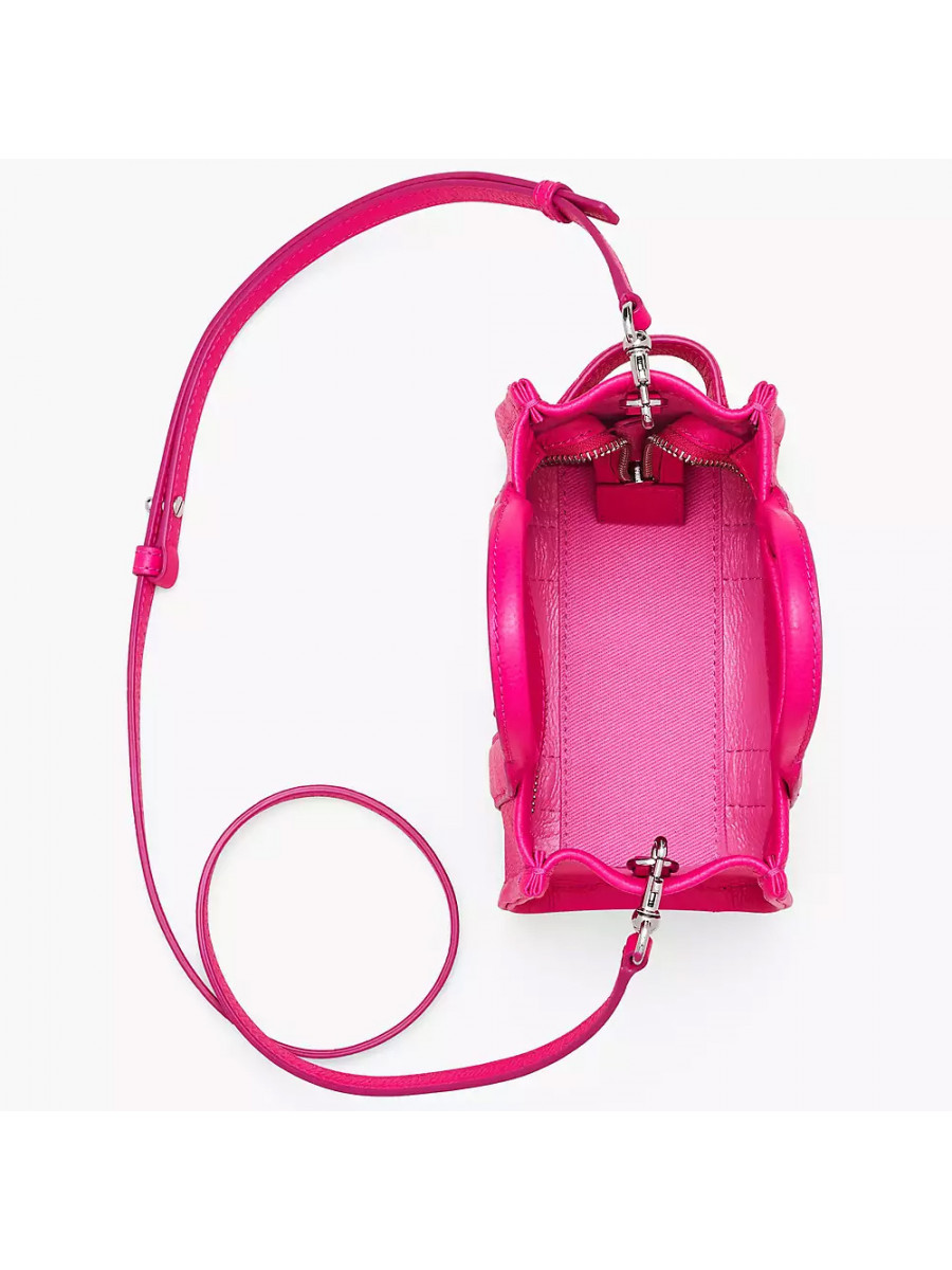 СУМКА MARC JACOBS THE LEATHER MINI TOTE BAG HOT PINK