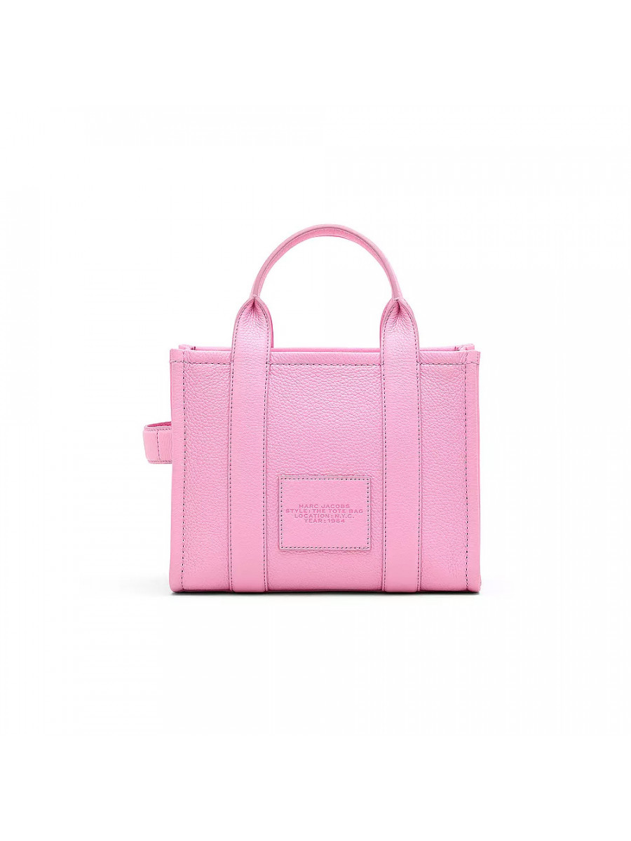 СУМКА MARC JACOBS THE LEATHER SMALL TOTE BAG FLURO CANDY PINK