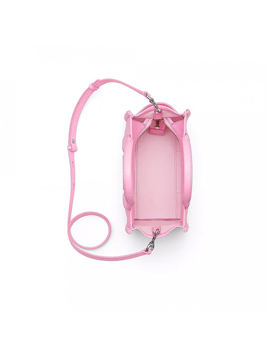 СУМКА MARC JACOBS THE LEATHER SMALL TOTE BAG FLURO CANDY PINK